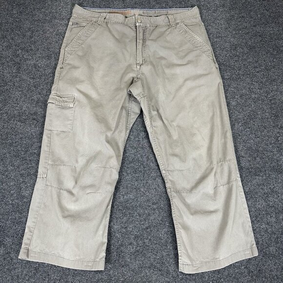 Gramicci Cargo Pants Mens 40 (38x26) Beige Gorpcore Carpenter‎ Outdoor VTG Adult - Picture 1 of 8